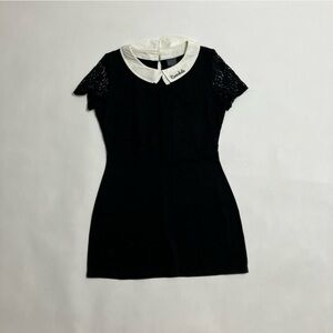 RIVERDALE Veronica Lodge black lace collared dress